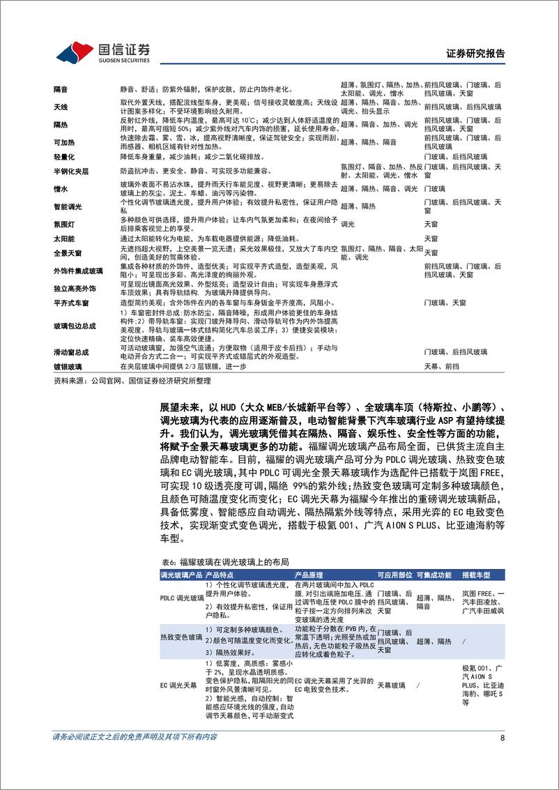 《福耀玻璃(600660)北美经营持续改善，产品及产能共振开启全球成长新周期-240807-国信证券-13页》 - 第8页预览图