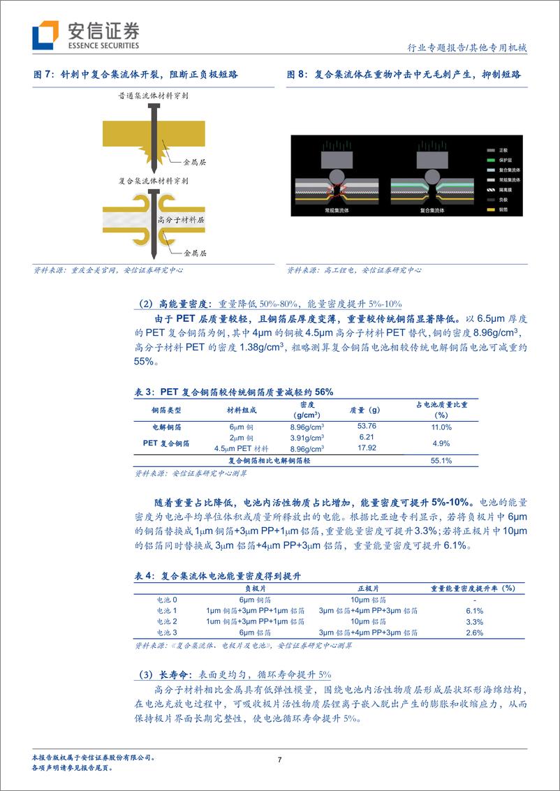 《其他专用机械行业锂电新技术系列报告一：复合集流体量产前夜已至，设备公司优先受益-20221107-安信证券-17页》 - 第8页预览图