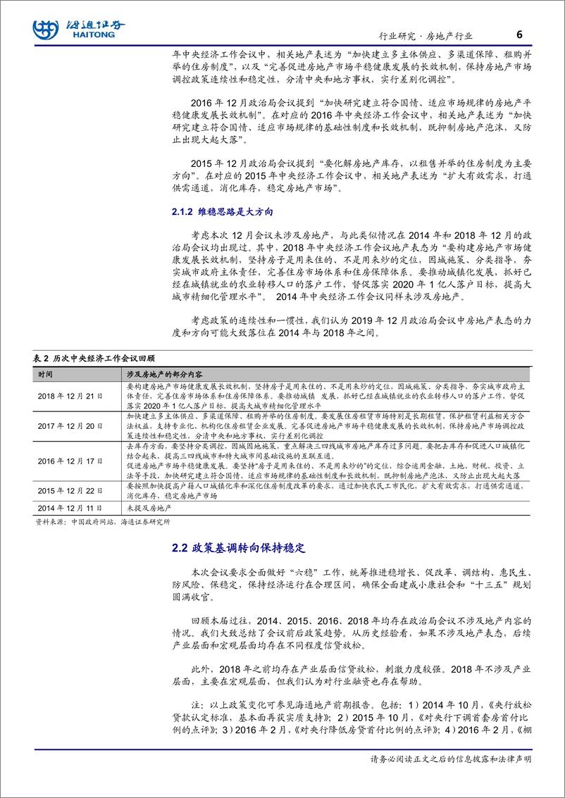 《房地产行业如何理解政治局会议地产表态：维稳思路提升，融资有望边际改善-20191208-海通证券-10页》 - 第7页预览图