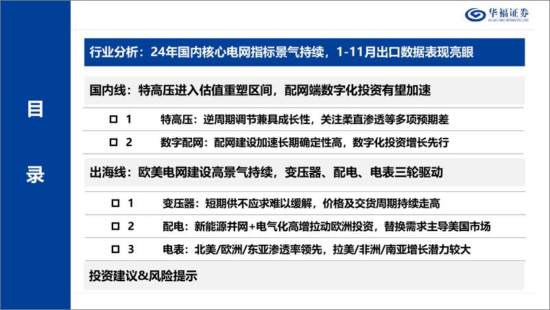 《电网行业2025年度策略：冬寒料峭处，春暖处处生-250113-华福证券-60页》 - 第3页预览图