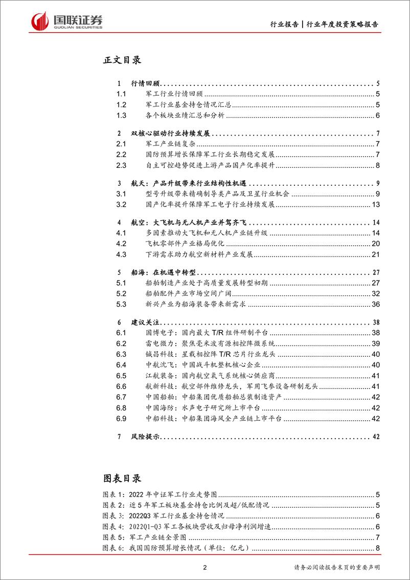 《国防军工行业2023年度策略：装备升级和国产化推进带来结构性行情-20230104-国联证券-44页》 - 第3页预览图