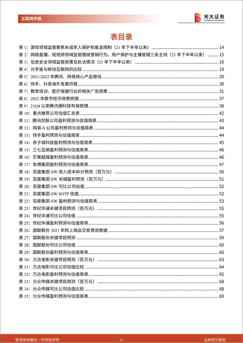 《互联网传媒行业2022年中期投资策略：筑底阶段，把握细分赛道增长机遇-20220607-光大证券-70页》 - 第7页预览图