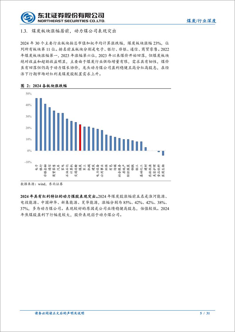 《2025年煤炭行业投资策略：无风险利率下行，抱紧红利煤炭股-东北证券-241231-31页》 - 第5页预览图