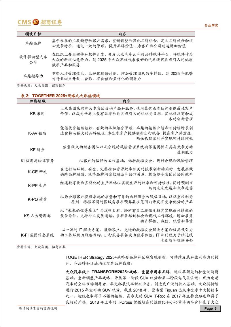 《汽车行业来者之可追系列研究报告（三）：大众集团，各品牌协同作战，新业务多元布局-20191125-招商证券-24页》 - 第7页预览图