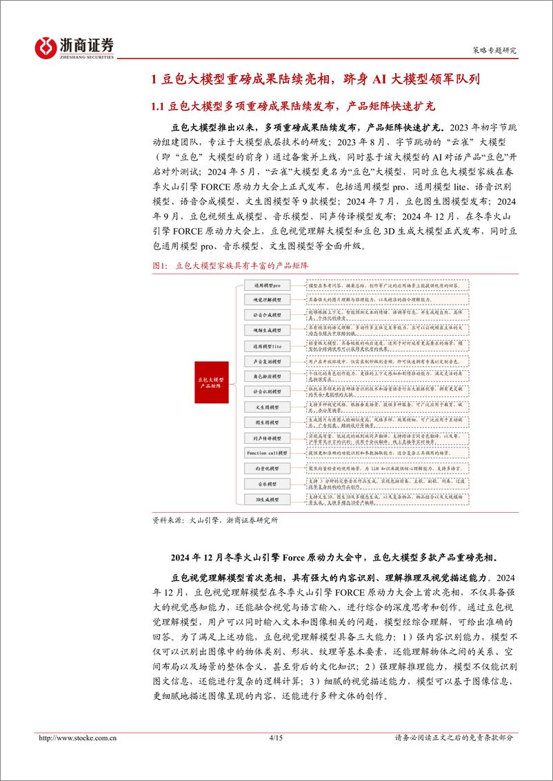 《主题策略：豆包大模型，豆包概念股票池及主题指数-241227-浙商证券-15页》 - 第4页预览图