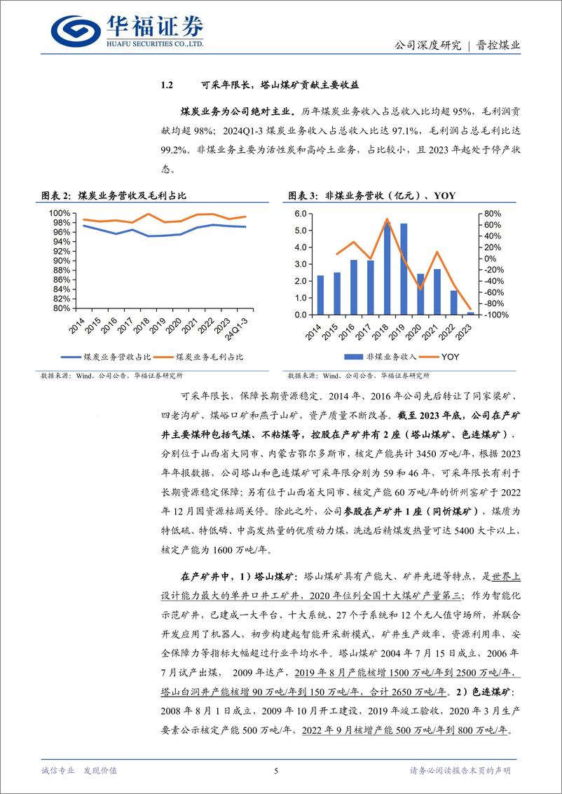 《晋控煤业(601001)低成本动力煤优质企业，资产注入可期-241213-华福证券-22页》 - 第5页预览图