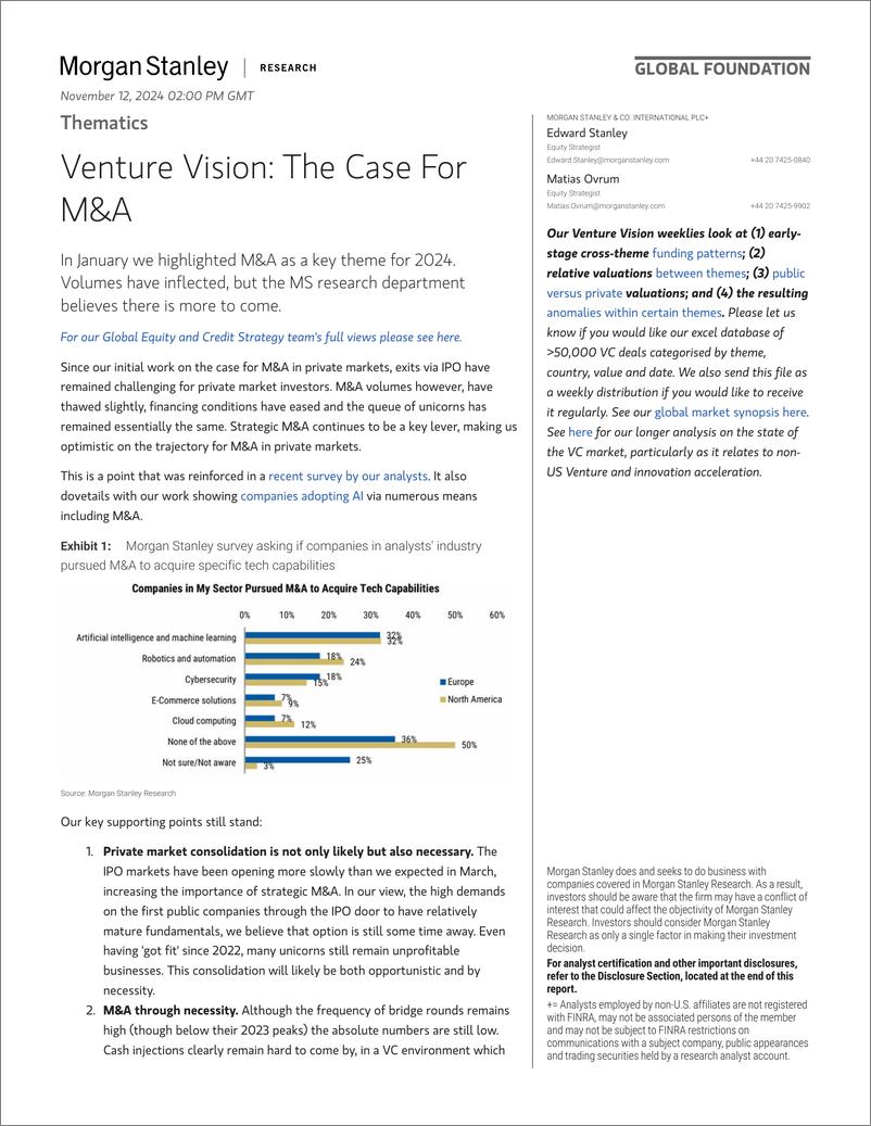 《Morgan Stanley-Thematics Venture Vision The Case For MA-111548823》 - 第1页预览图