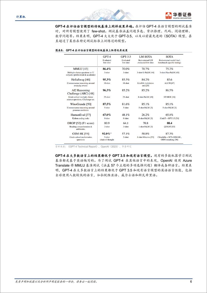 《计算机行业专题研究：GPT4，模型能力提升推动应用升级-20230316-华泰证券-19页》 - 第7页预览图