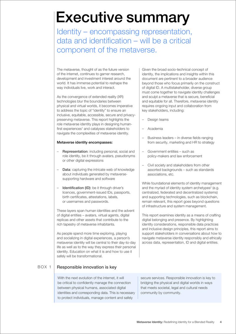 《世界经济论坛_2024年元宇宙身份_在混合现实中定义自我报告_英文版_》 - 第4页预览图