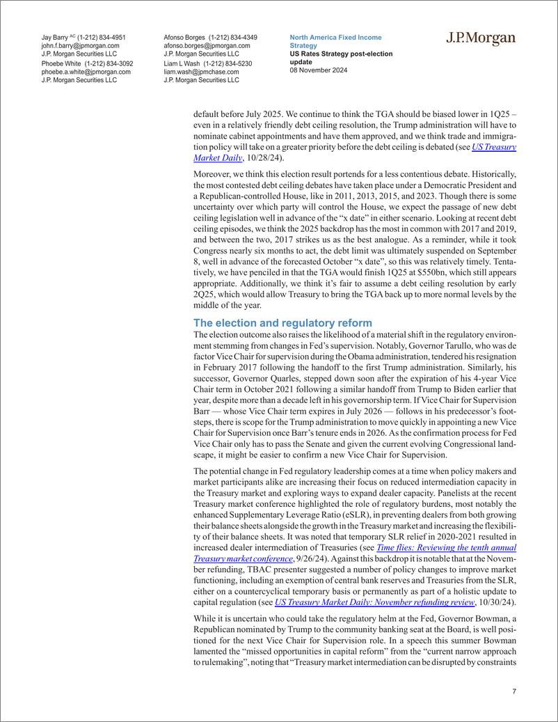 《JPMorgan Econ  FI-US Rates Strategy post-election update-111458624》 - 第7页预览图