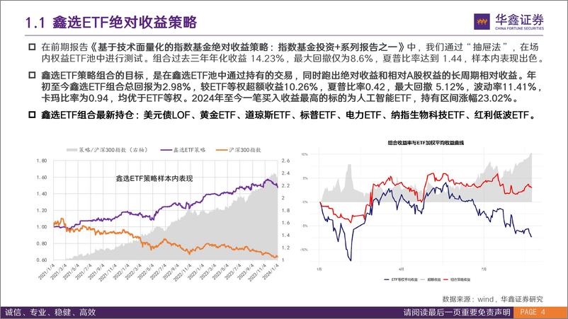 《指数基金投资%2b：鑫选ETF策略超额新高，沪深300净买入走阔-240825-华鑫证券-29页》 - 第4页预览图