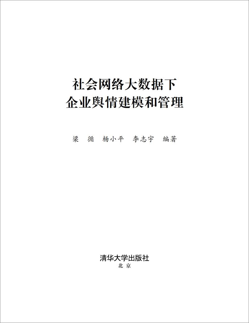 《社会网络大数据下企业舆情建模和管理》 - 第2页预览图