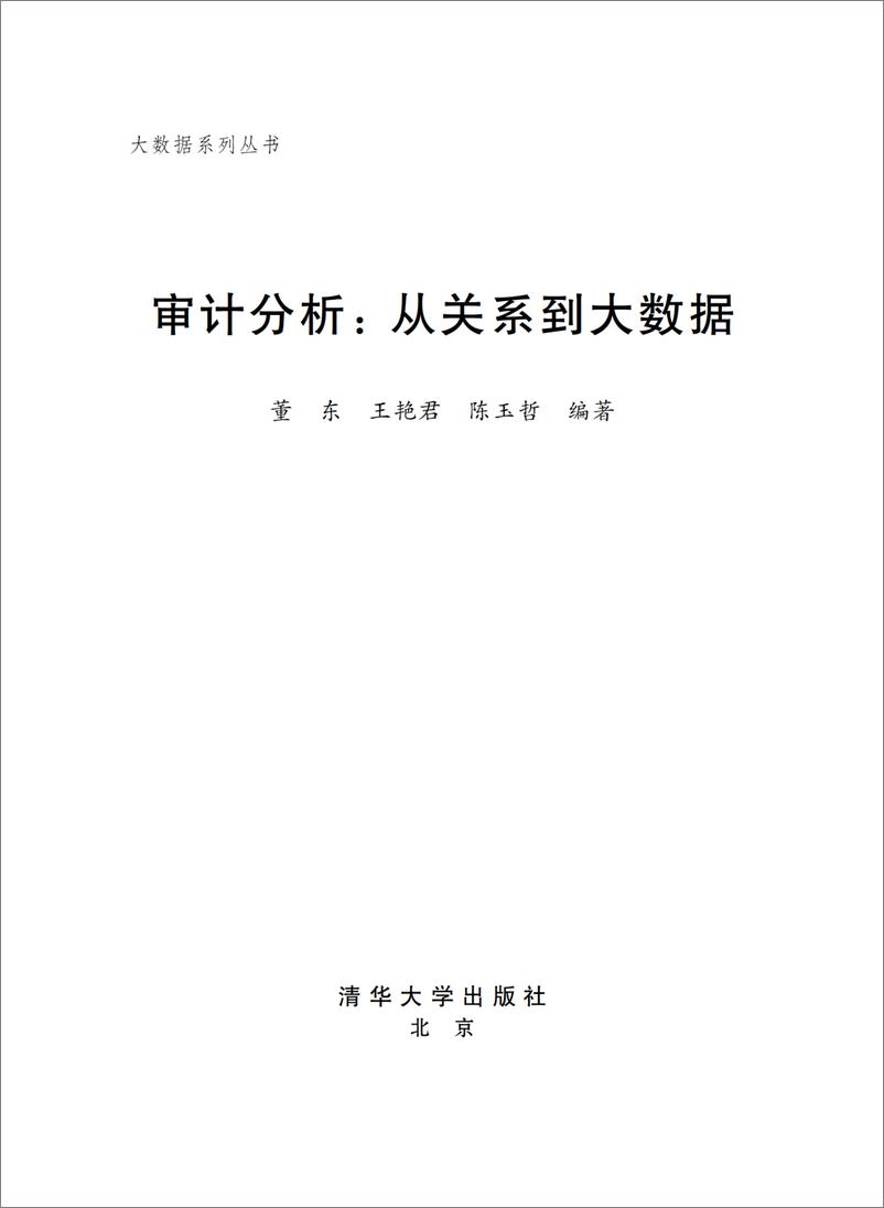 《审计分析：从关系到大数据》 - 第2页预览图