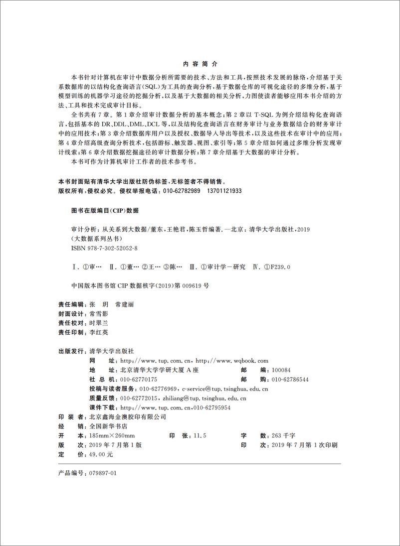 《审计分析：从关系到大数据》 - 第3页预览图