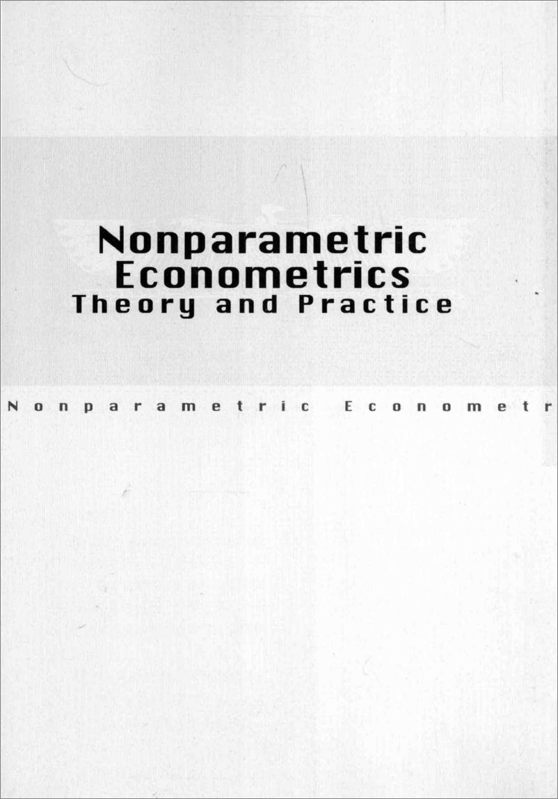 《非参数计量经济学：理论与实践[加]李奇》 - 第5页预览图